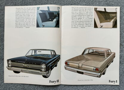 1966 Plymouth Range Brochure Valiant, Fury, Barracuda, Belvedere, VIP - Image 6