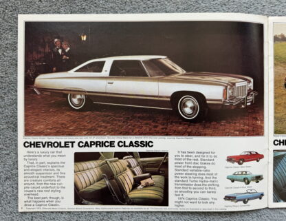 1974 Chevrolet Range Brochure Corvette Chevelle Camaro Impala Vega Nova - Image 2