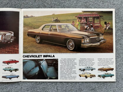 1974 Chevrolet Range Brochure Corvette Chevelle Camaro Impala Vega Nova - Image 3