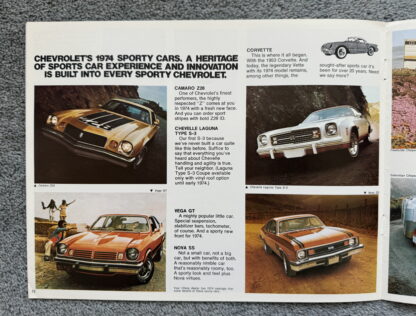 1974 Chevrolet Range Brochure Corvette Chevelle Camaro Impala Vega Nova - Image 12