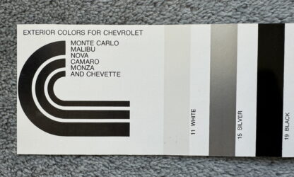 1979 Chevrolet Range Paint Colours Brochure Impala, Caprice, Camaro, Nova - Image 3