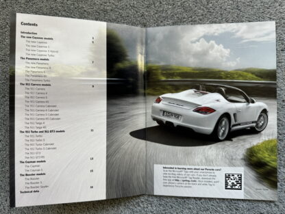 2010 Porsche Range Brochure, 911, Carrera, Cayman, Cayenne, Panamera, Boxster - Image 2