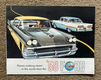 1958 Ford Range Brochure Fairlane, Custom, Wagons, Thunderbird