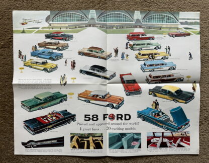 1958 Ford Range Brochure Fairlane, Custom, Wagons, Thunderbird - Image 4