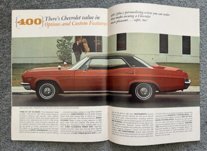 1966 Chevrolet Range Brochure Impala, Caprice, Bel Air, Biscayne, Corvette - Image 7