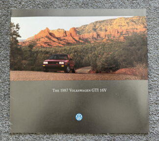 1987 Volkswagen Golf GTi Brochure