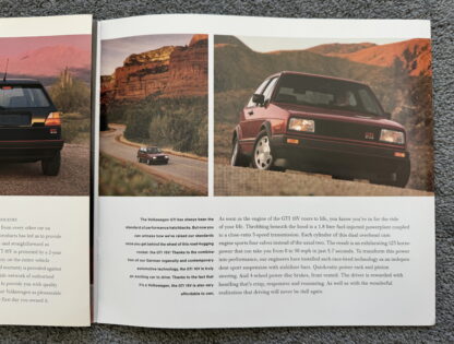 1987 Volkswagen Golf GTi Brochure - Image 4