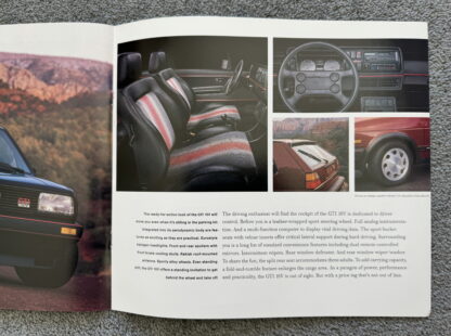 1987 Volkswagen Golf GTi Brochure - Image 6