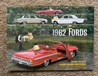 1962 Ford Range Brochure Falcon, Fairline, Thunderbird, Galaxie, Wagons