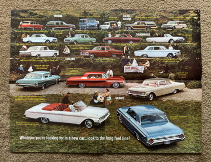 1962 Ford Range Brochure Falcon, Fairline, Thunderbird, Galaxie, Wagons - Image 6