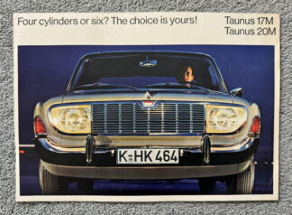 1967 Ford Taunus 17M, 20M Brochure