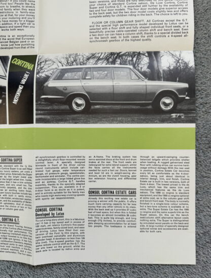 1963 Ford Cortina Brochure inc Lotus - Image 5