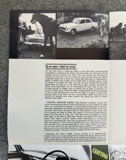 1963 Ford Cortina Brochure inc Lotus - Image 6