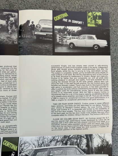 1963 Ford Cortina Brochure inc Lotus - Image 7