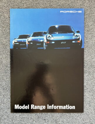 1994 Porsche 911, 968, 928, Carrera Brochure