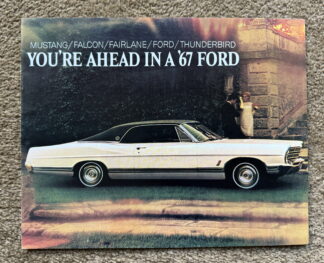 1967 Ford Range Brochure Mustang, Fairlane, Falcon, Thunderbird, Galaxie