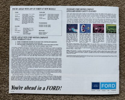 1967 Ford Range Brochure Mustang, Fairlane, Falcon, Thunderbird, Galaxie - Image 21