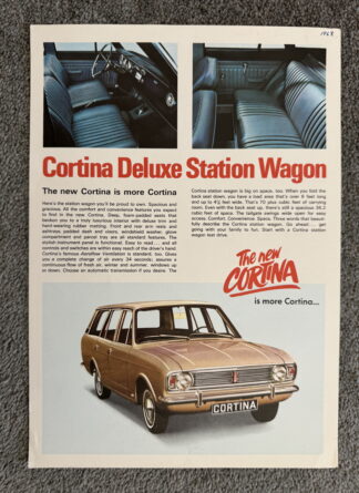 1967 Ford Cortina Deluxe Wagon Brochure