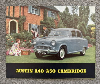 1954 Austin A40, A50 Cambridge Brochure