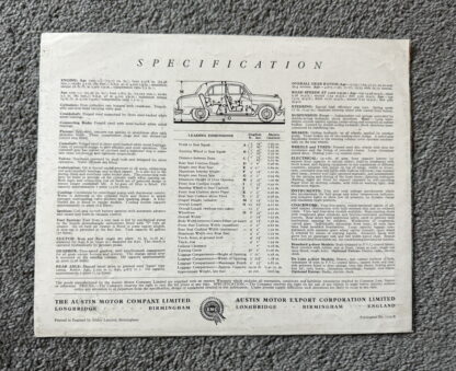 1954 Austin A40, A50 Cambridge Brochure - Image 4