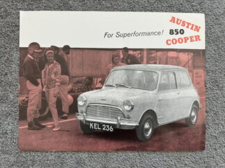 1962 Austin 850 Mini Cooper Brochure