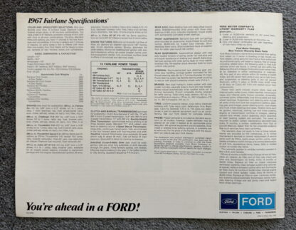 1967 Ford Fairlane Brochure GT, GTA, 500, XL, wagons - Image 15