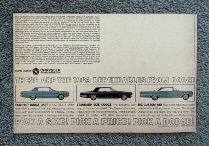 1963 Dodge 880 Range Brochure - Image 9