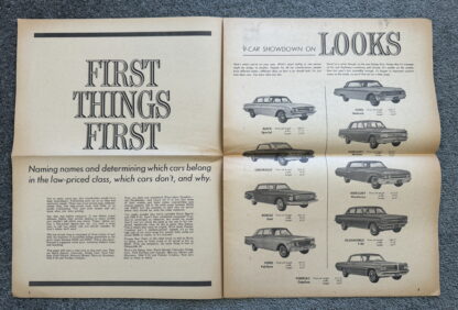 1961 Dodge, Ford, Chevrolet, Oldsmobile, Pontiac Range Comparison Brochure - Image 2