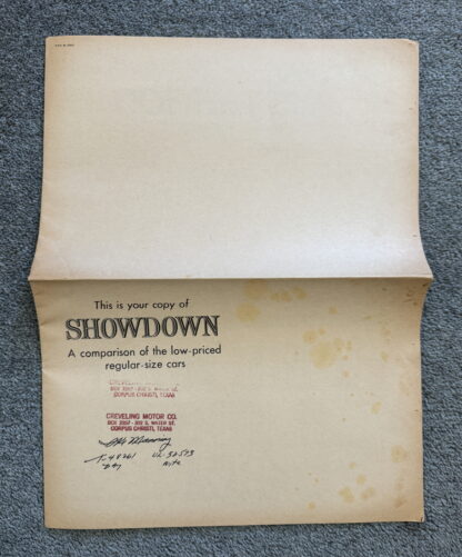 1961 Dodge, Ford, Chevrolet, Oldsmobile, Pontiac Range Comparison Brochure - Image 13