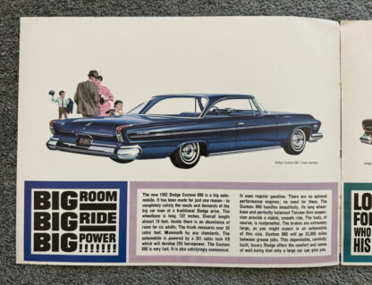 1962 Dodge Custom 880 Brochure - Image 2