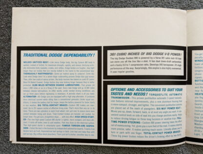 1962 Dodge Custom 880 Brochure - Image 6