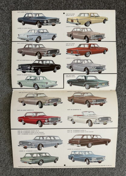 1962 Dodge Dart, Lancer Calendar Brochure - Image 10