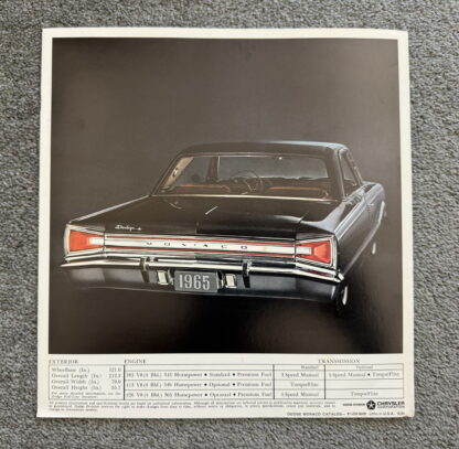 1965 Dodge Monaco Brochure - Image 6