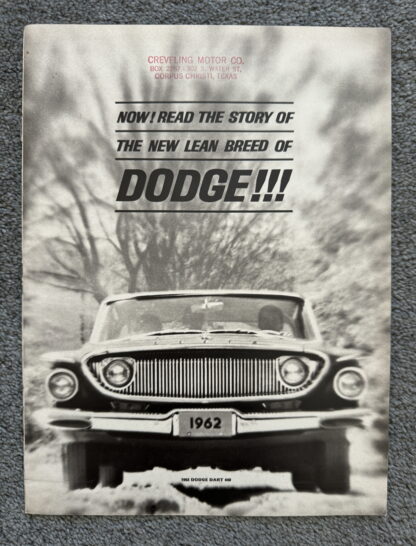 1962 Dodge Dart 440 Brochure