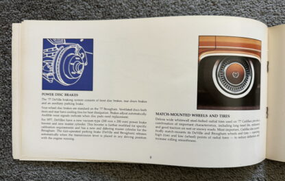 1977 Cadillac Range Brochure Fleetwood Brougham, DeVille - Image 7