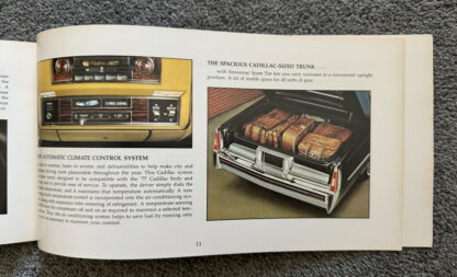 1977 Cadillac Range Brochure Fleetwood Brougham, DeVille - Image 10