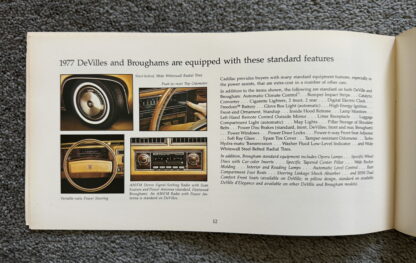 1977 Cadillac Range Brochure Fleetwood Brougham, DeVille - Image 11