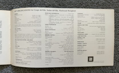 1977 Cadillac Range Brochure Fleetwood Brougham, DeVille - Image 14
