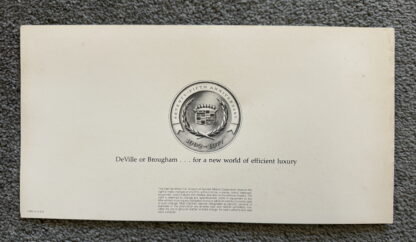 1977 Cadillac Range Brochure Fleetwood Brougham, DeVille - Image 15