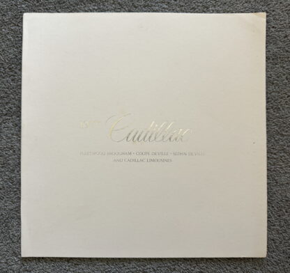 1977 Cadillac Range Brochure Fleetwood Brougham, DeVille, Limo - Image 2