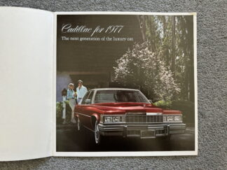 1977 Cadillac Range Brochure Fleetwood Brougham, DeVille, Limo