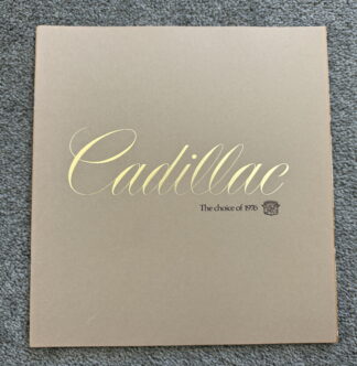1976 Cadillac Range Brochure Eldorado, Fleetwood, Calais, DeVille