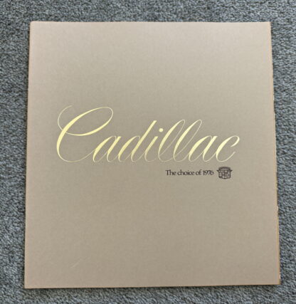 1976 Cadillac Range Brochure Eldorado, Fleetwood, Calais, DeVille