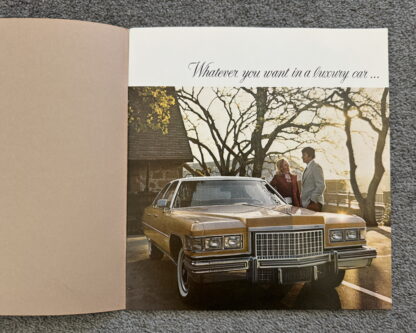 1976 Cadillac Range Brochure Eldorado, Fleetwood, Calais, DeVille - Image 2