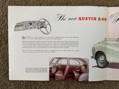1952 Austin A40 Somerset Brochure - Image 3
