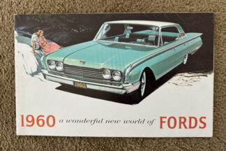 1960 Ford Range Brochure Falcon, Fairlane, Thunderbird, Galaxie, Wagons