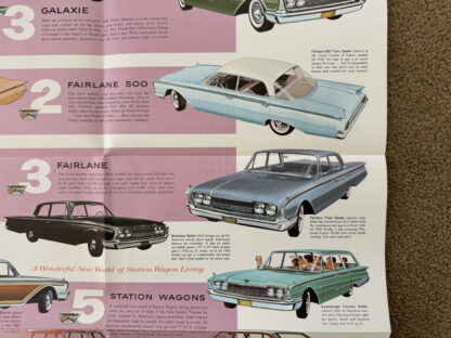 1960 Ford Range Brochure Falcon, Fairlane, Thunderbird, Galaxie, Wagons - Image 6