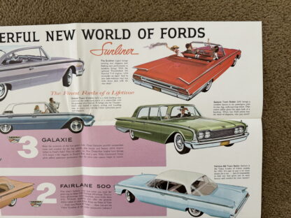 1960 Ford Range Brochure Falcon, Fairlane, Thunderbird, Galaxie, Wagons - Image 9
