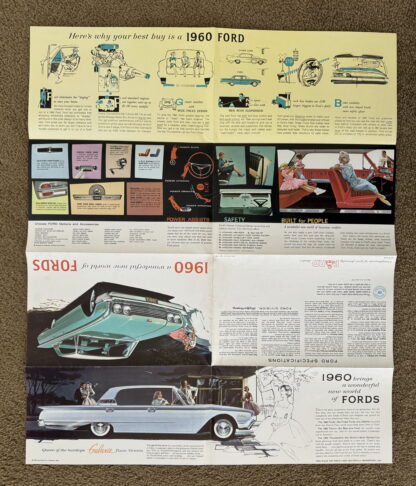 1960 Ford Range Brochure Falcon, Fairlane, Thunderbird, Galaxie, Wagons - Image 10