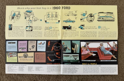 1960 Ford Range Brochure Falcon, Fairlane, Thunderbird, Galaxie, Wagons - Image 13